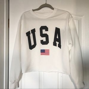 ASOS White USA Sweatshirt